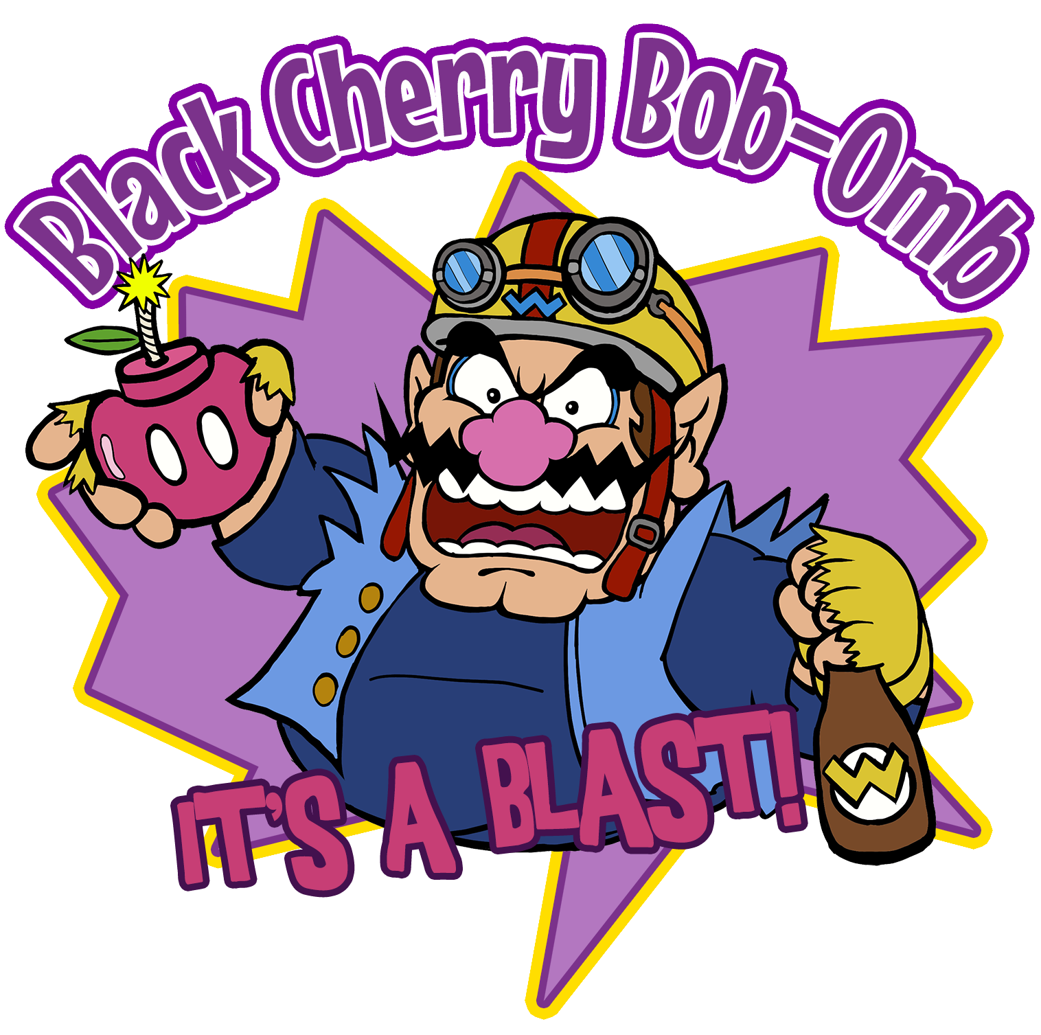 Black Cherry Bob-Omb featuring Wario