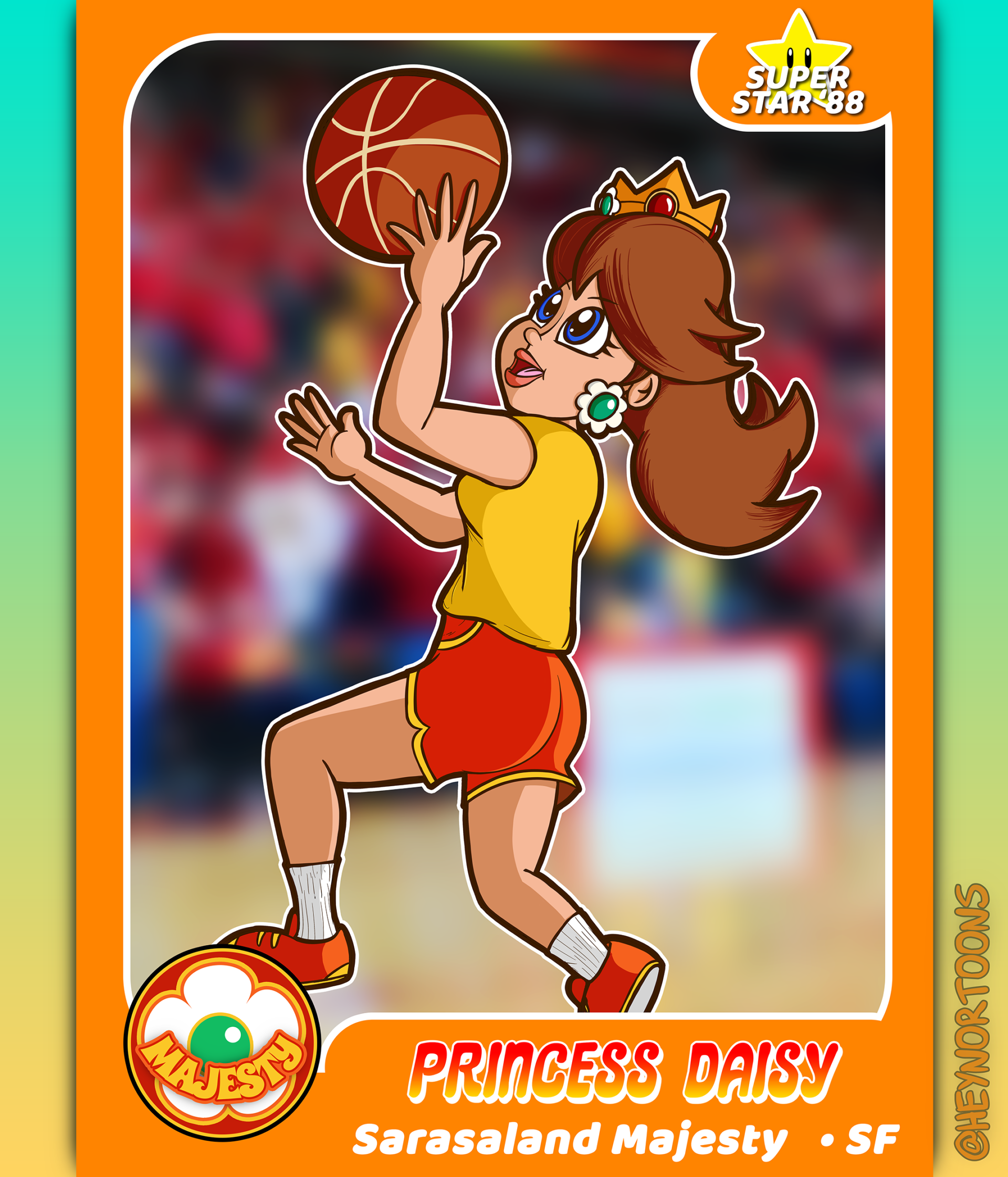 Princess Daisy Basketball Card